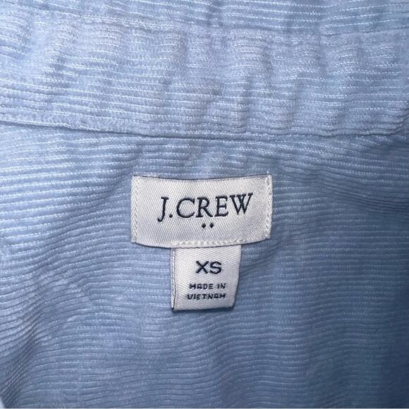 J. Crew Women's Corduroy Shirt Jacket with Stretch  Light Blue Size XS - Picture 5 of 7